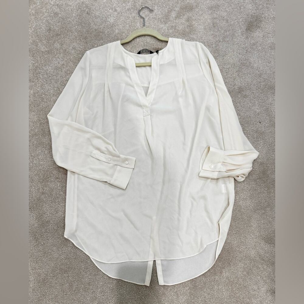 ZOA New York  Elegant Cream Blouse, size L